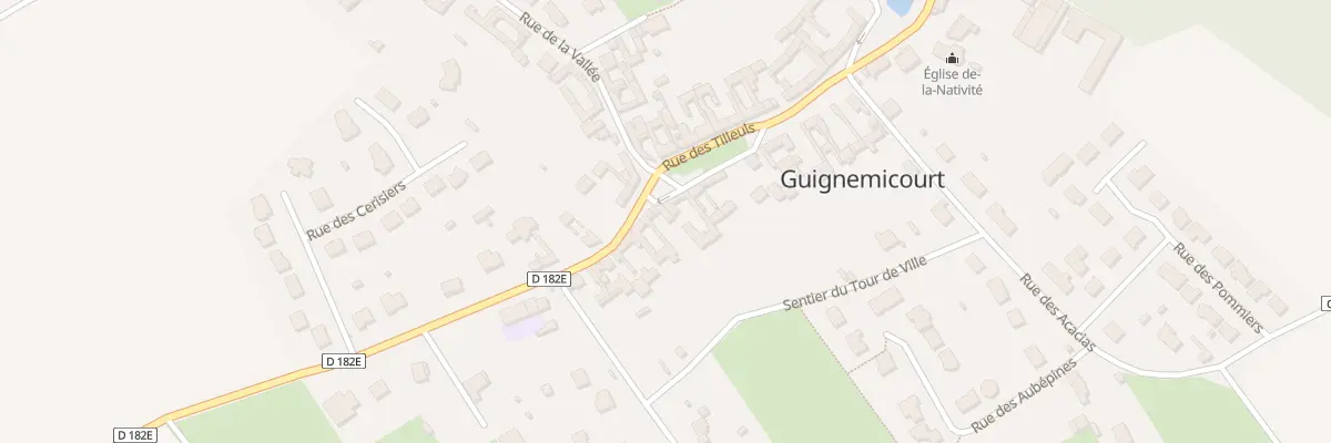 Plan du 1 Rue du Viel Orme à Guignemicourt