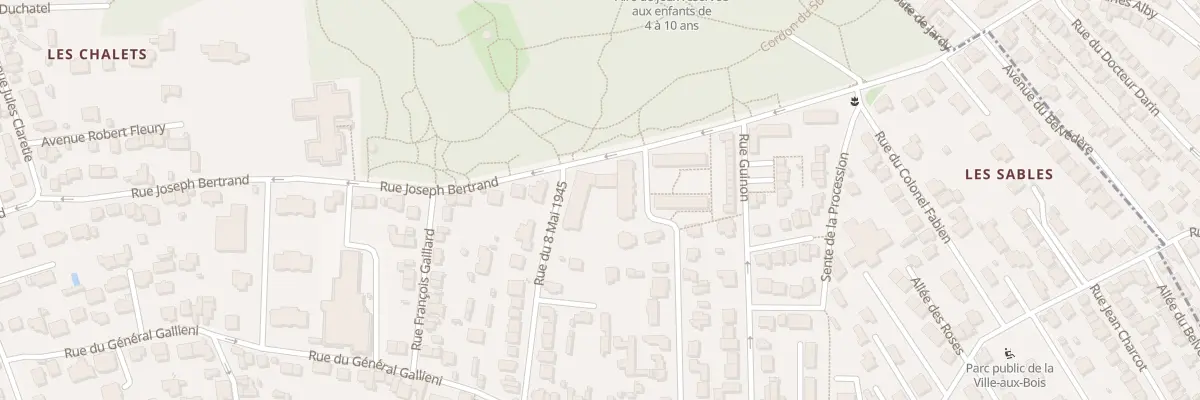Plan du 15 Rue Joseph Bertrand à Viroflay