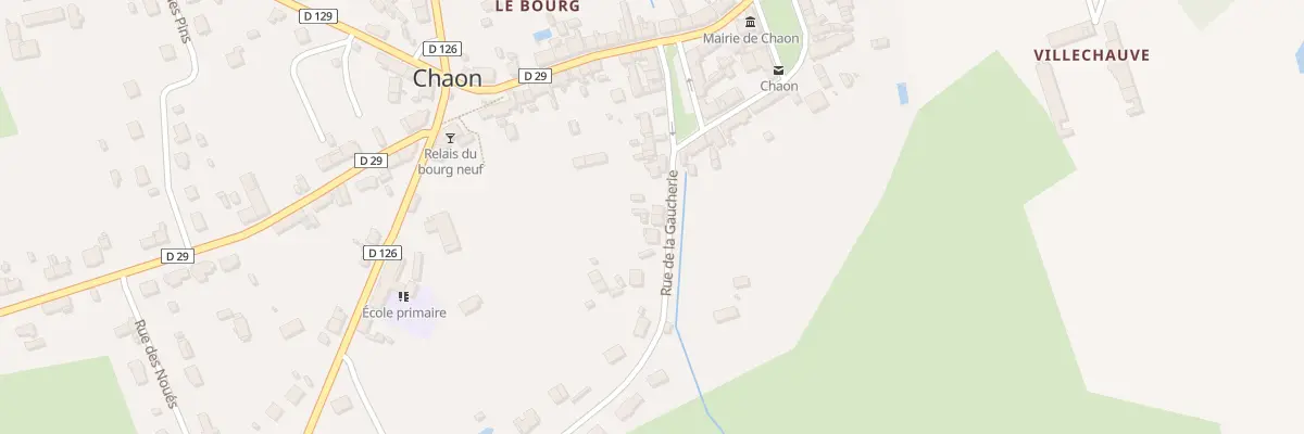 Plan du 6 Rue de la Gaucherie à Chaon