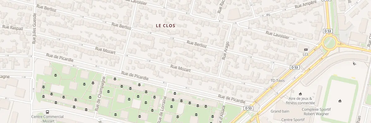 Plan du 36 Rue Mozart à Vélizy-Villacoublay