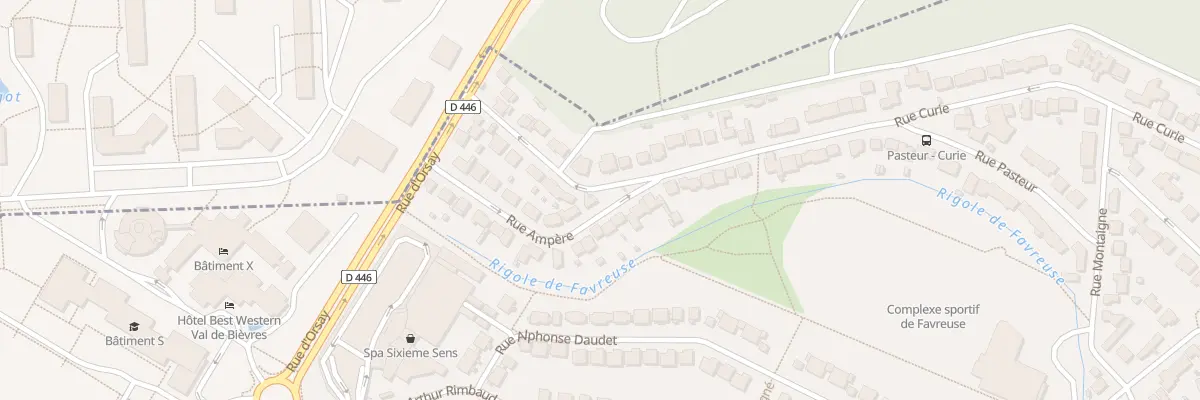 Plan du 10 Rue Curie à Saclay