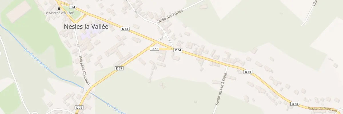Plan du 8 Pl du Château à Nesles-la-Vallée