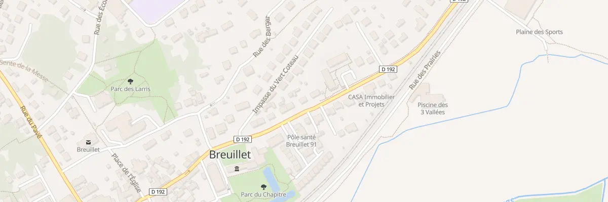 Plan du 7 Rte d’Arpajon à Breuillet