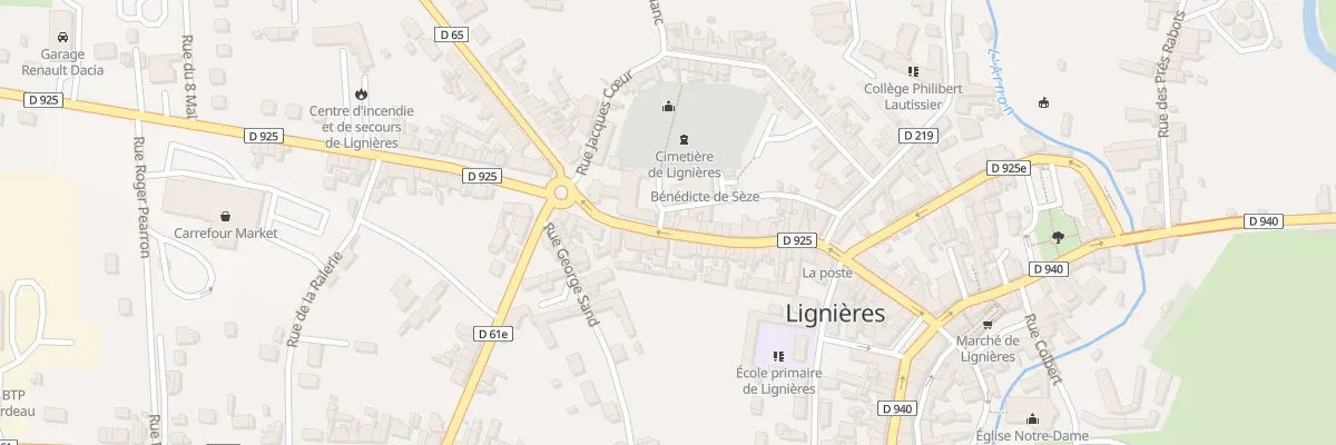 Plan du 34 Rue Louis Demay à Lignières