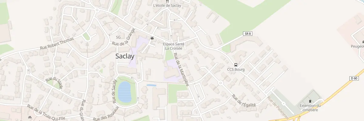 Plan du 3 Rue de la Martinière à Saclay
