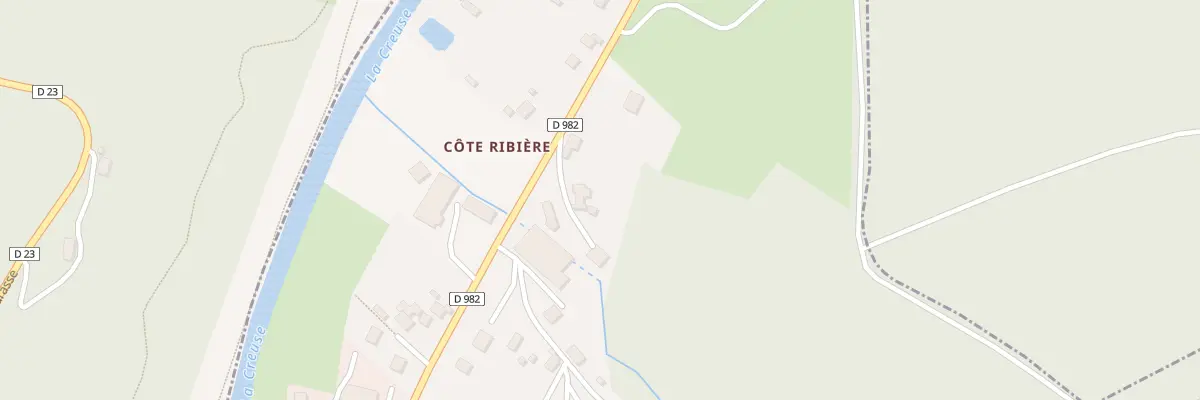 Plan du 42 Cote Ribiere à Moutier-Rozeille