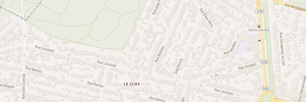 Plan du 11 Rue Boileau à Vélizy-Villacoublay