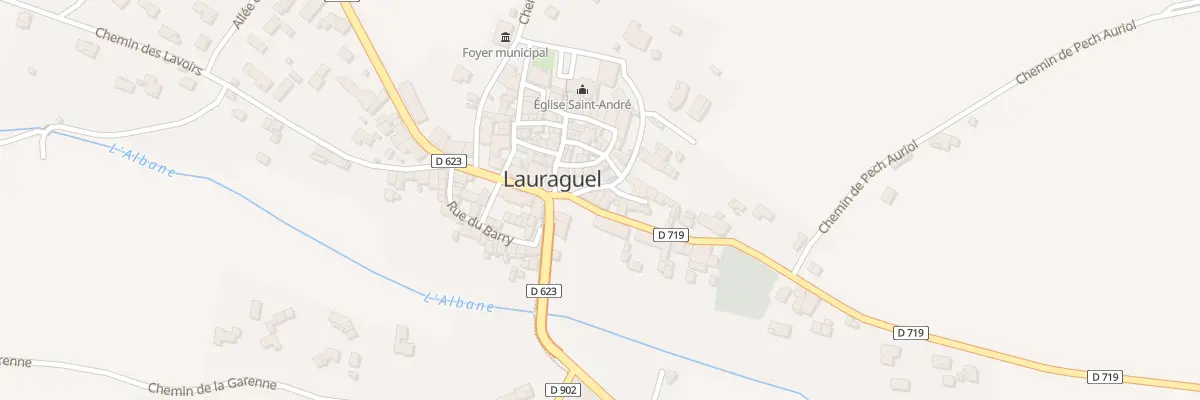 Plan du 58 Le Village à Lauraguel