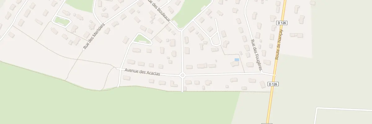 Plan du 14 Av des Acacias à Souesmes
