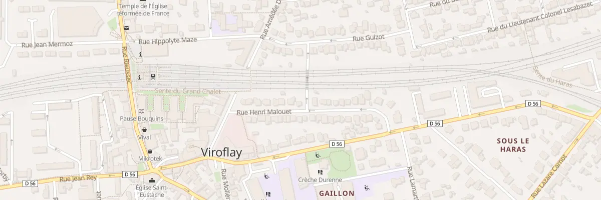 Plan du 24 Rue Henri Malouët à Viroflay