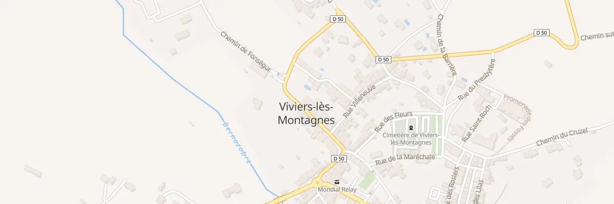 Plan du 216 Rte de Saïx à Viviers-lès-Montagnes