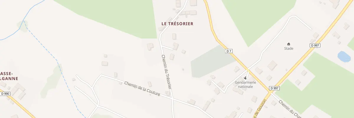 Plan du 14 Le Trésorier à Chénérailles
