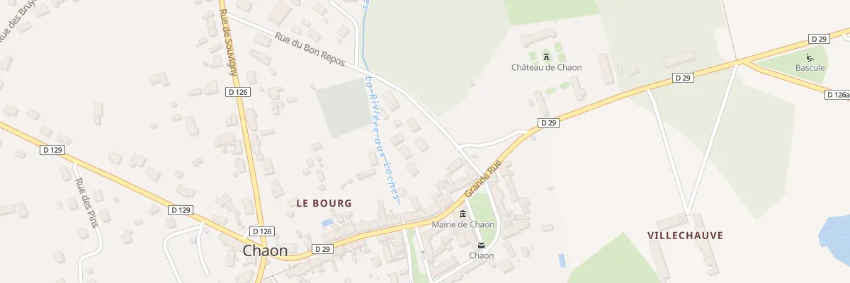 Plan du 1 Rue du Bon Repos à Chaon