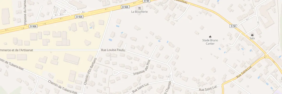 Plan du 24 Rue Louisa Paulin à Saïx