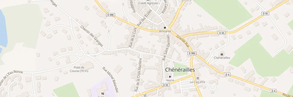 Plan du 8 Rue de la Gendarmerie à Chénérailles