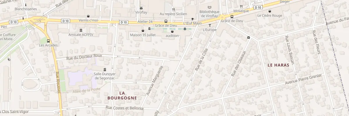 Plan du 2 Rue du Docteur Roux à Viroflay