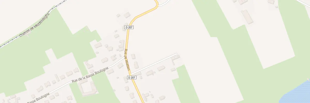 Plan du 71 Rte de Watten à Houlle