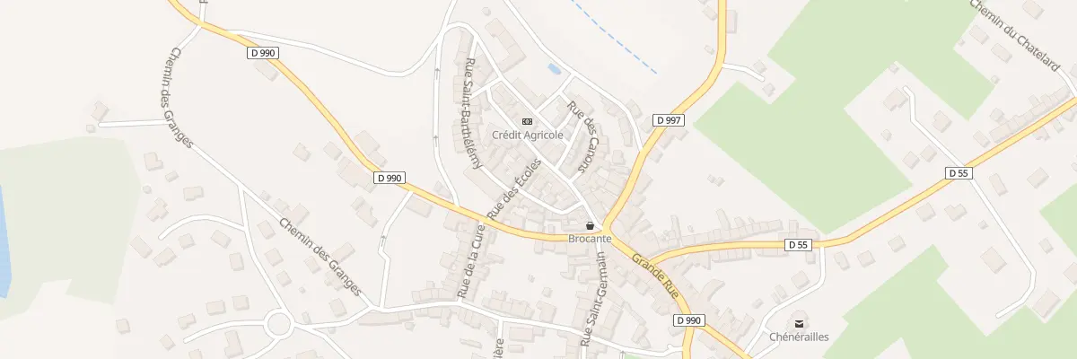 Plan du 39 Rue Grande à Chénérailles