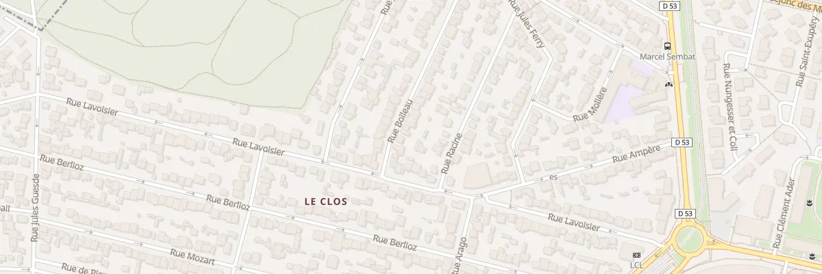 Plan du 6A Rue Boileau à Vélizy-Villacoublay