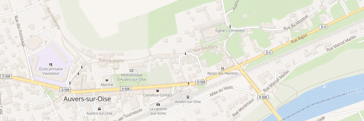 Plan du 3 Sen des Calpons à Auvers-sur-Oise