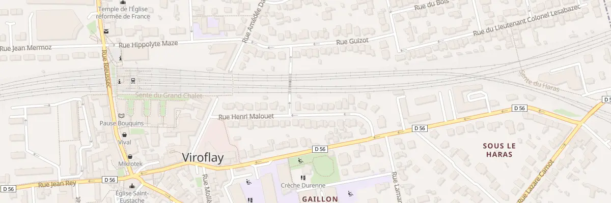 Plan du 20 Rue Henri Malouët à Viroflay