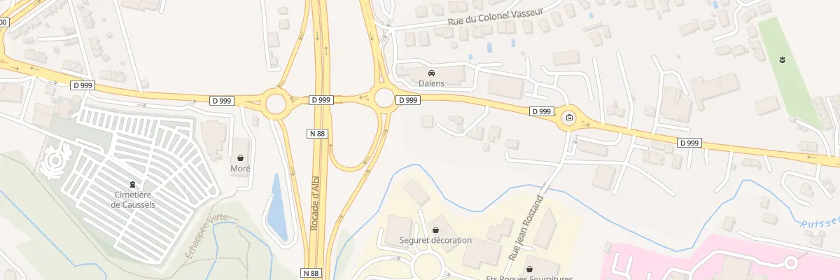 Plan du 32 Rte de Millau à Albi