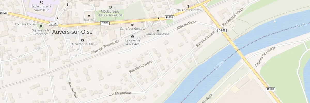 Plan du 8 Rue Douaumont à Auvers-sur-Oise