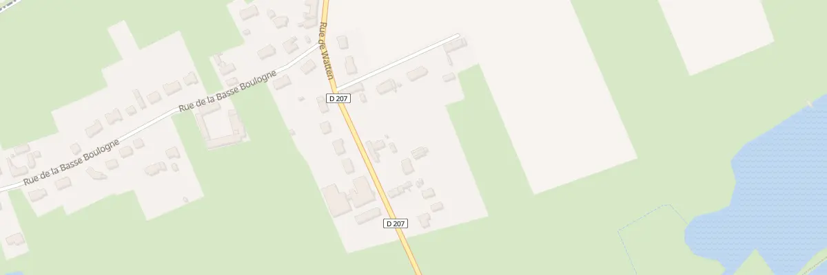 Plan du 55 Rte de Watten à Houlle