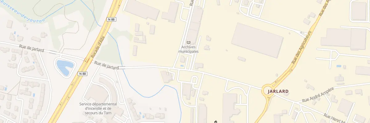 Plan du 199 Rue de Jarlard à Albi