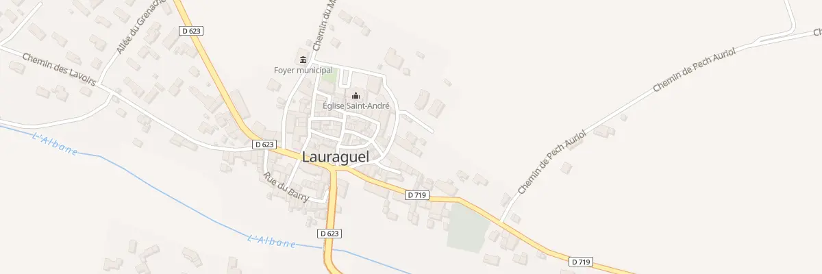 Plan du 143 Le Village à Lauraguel