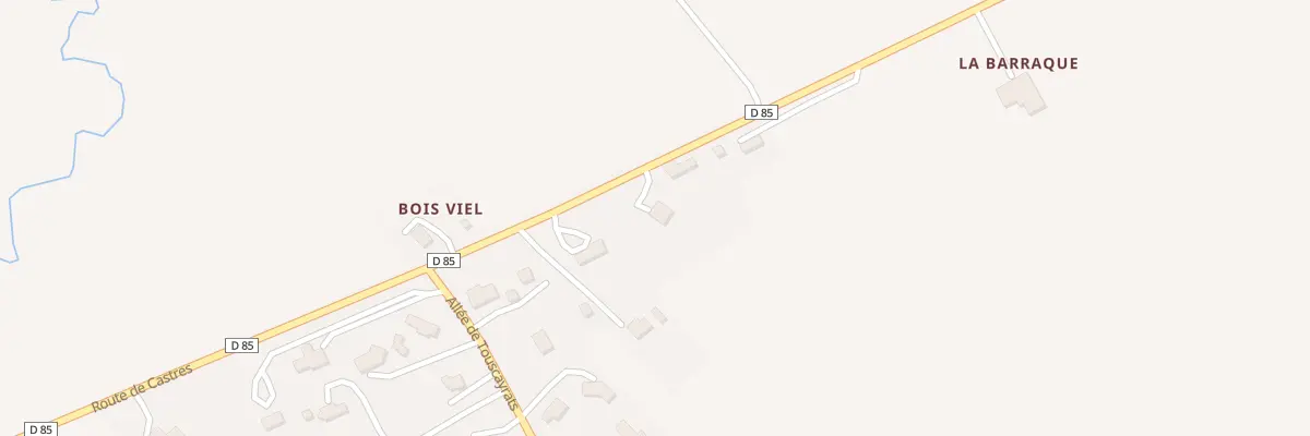 Plan du 1040 Rte de Castres à Verdalle