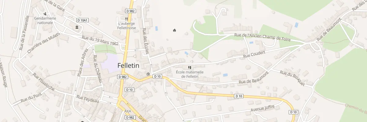 Plan du 17 Rue Coudert à Felletin