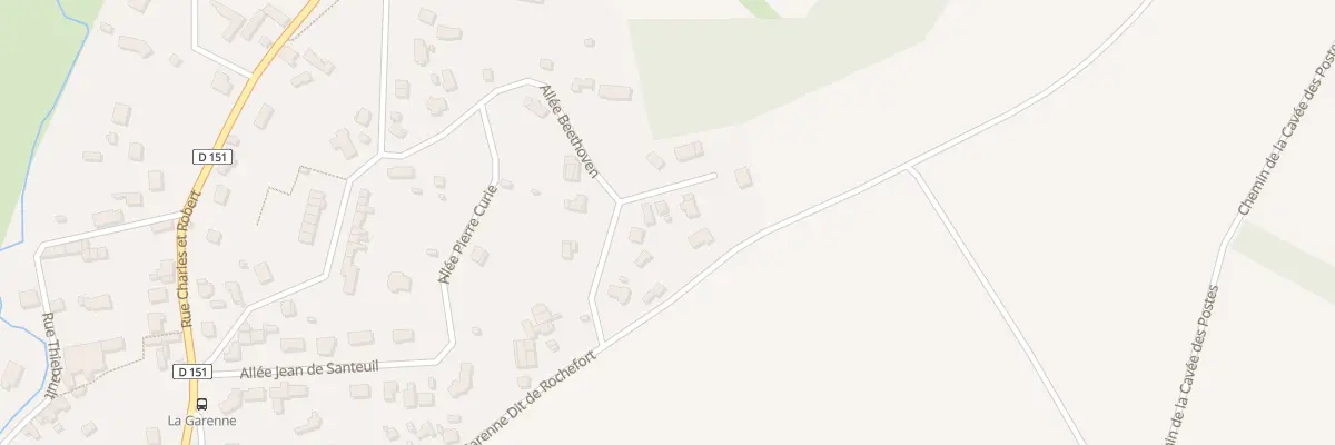 Plan du 4 All du Réservoir à Nesles-la-Vallée