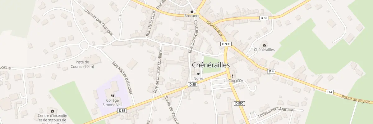 Plan du 22 Rue Saint Germain à Chénérailles