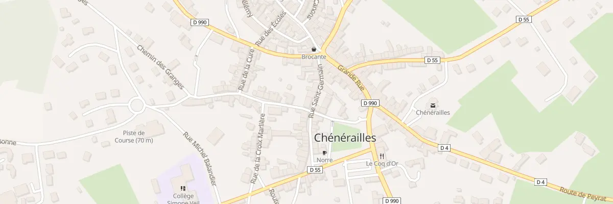 Plan du 14 Rue Saint Germain à Chénérailles
