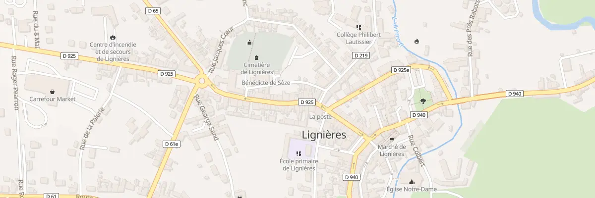 Plan du 12 Rue Louis Demay à Lignières