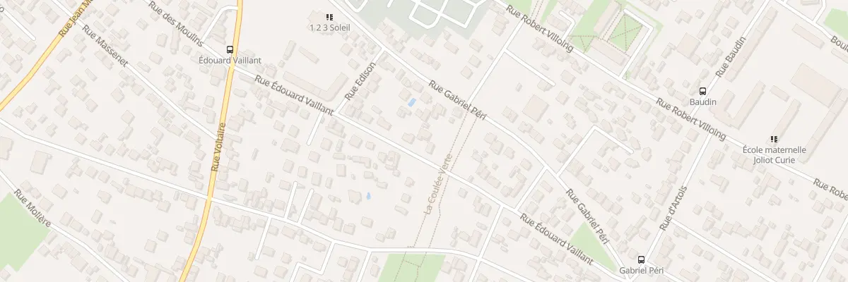 Plan du 21 Rue Edouard Vaillant à Sartrouville