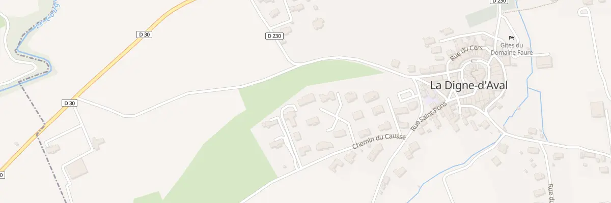 Plan du 5002 Che du Causse à La Digne-d’Aval