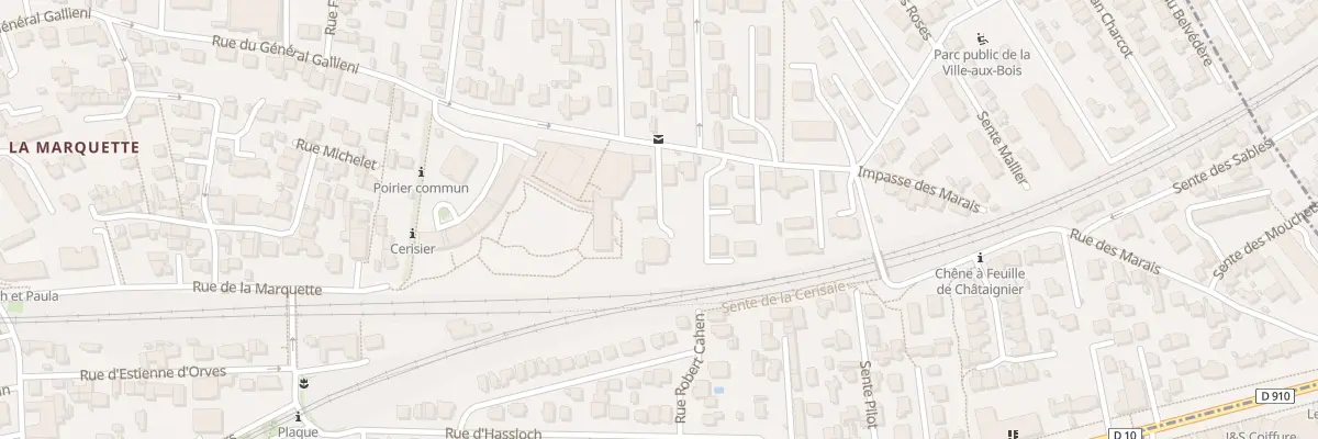 Plan du 15B Rue du Général Galliéni à Viroflay