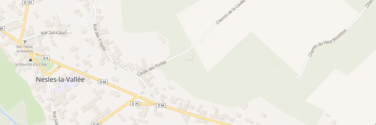 Plan du 9001 Che de la Cavée des Portes à Nesles-la-Vallée
