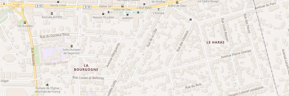 Plan du 28 Rue de la Côte à Viroflay