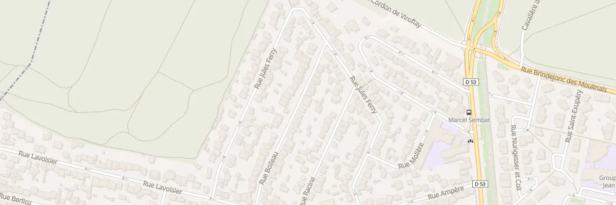 Plan du 30 Rue Boileau à Vélizy-Villacoublay
