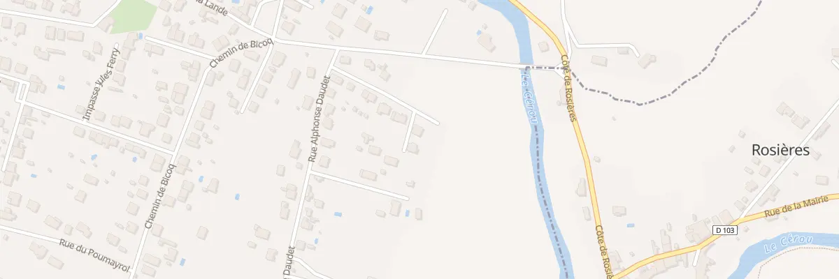 Plan du 16 Rue du Canotage à Carmaux