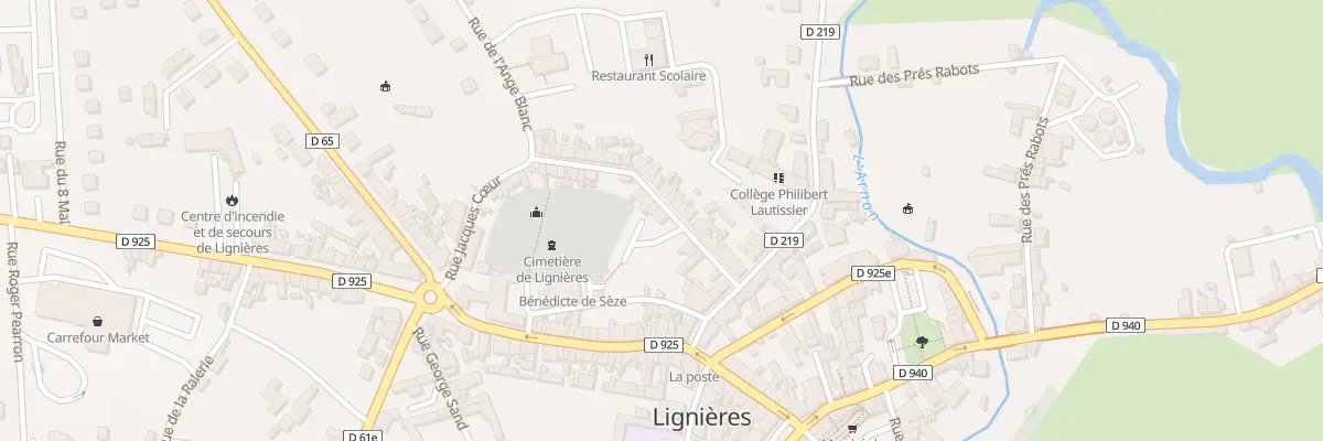 Plan du 7 Rue Jacques Coeur à Lignières