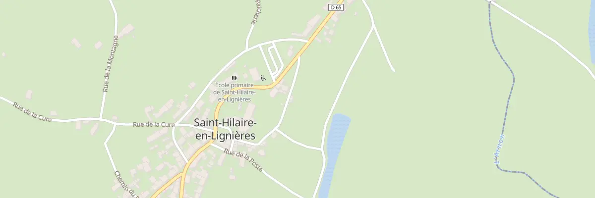 Plan du 14 Rue de l’Aubrou à Saint-Hilaire-en-Lignières