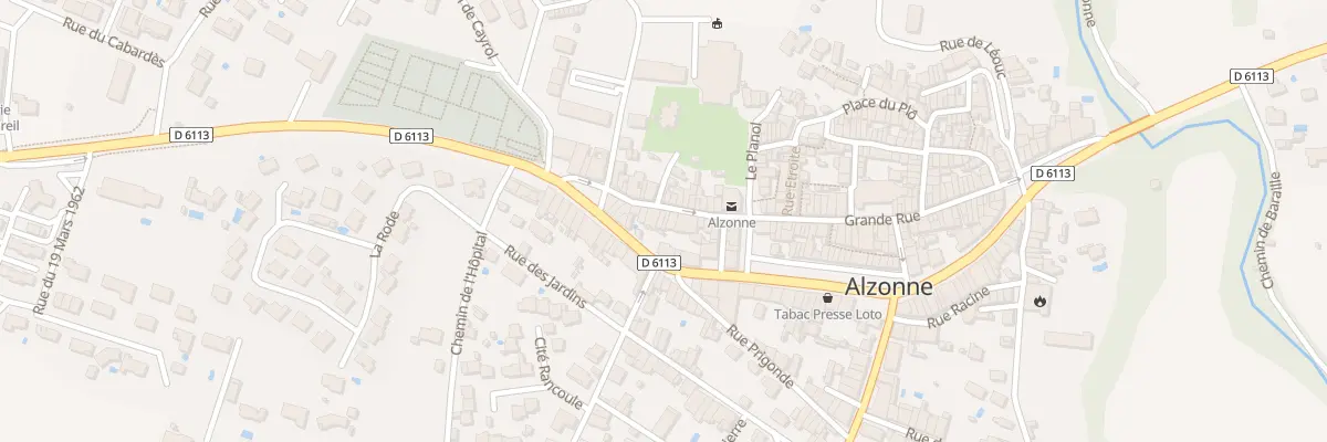 Plan du 14 Gr Grand Rue à Alzonne