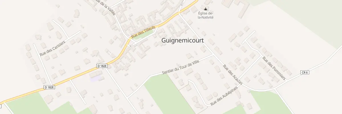 Plan du 14 Rue des Tilleuls à Guignemicourt