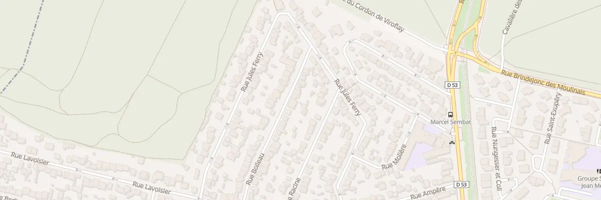 Plan du 32 Rue Boileau à Vélizy-Villacoublay