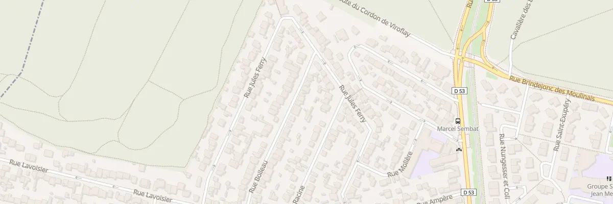 Plan du 34 Rue Boileau à Vélizy-Villacoublay