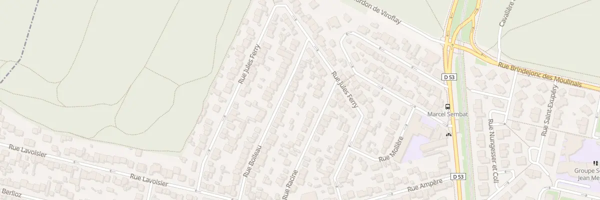 Plan du 28 Rue Boileau à Vélizy-Villacoublay